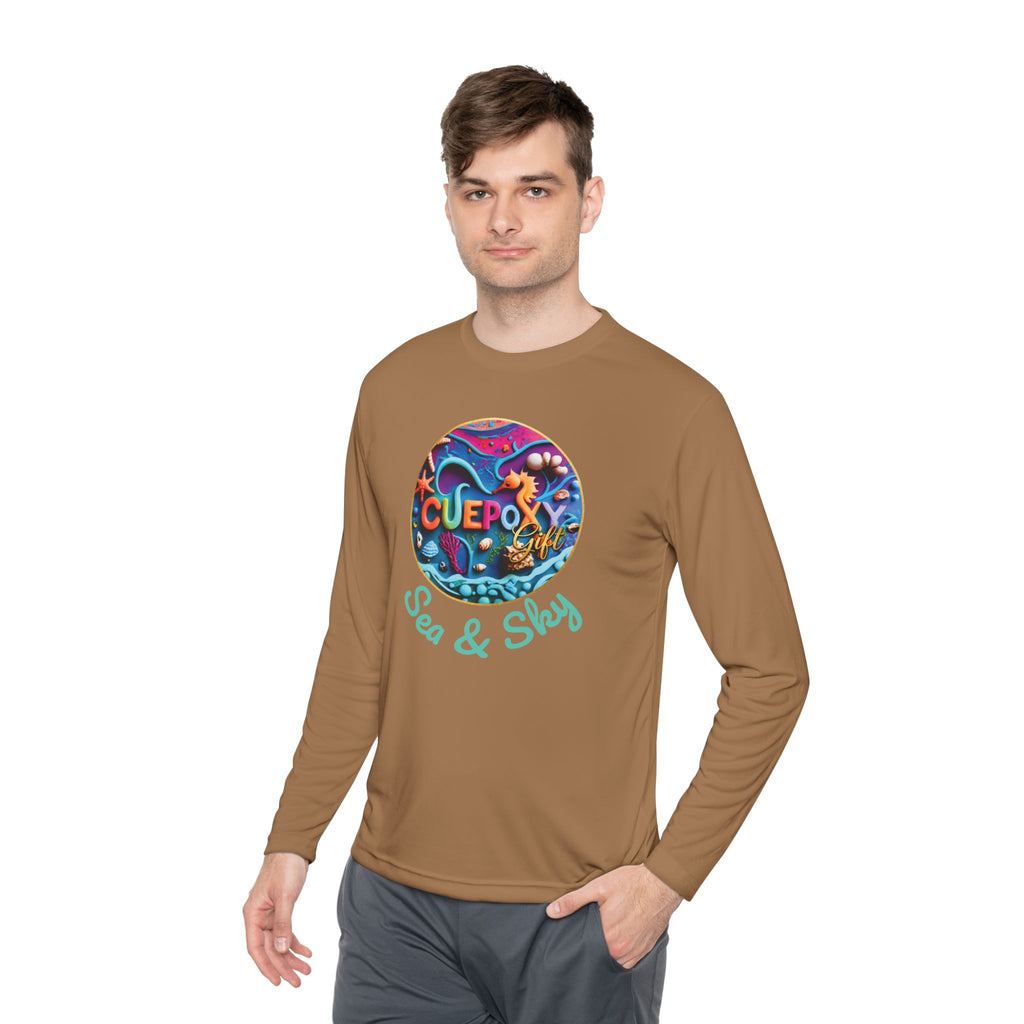 Ocean Art Long Sleeve Tee – CuepoxyGift | Unisex Moisture-Wicking Polyester