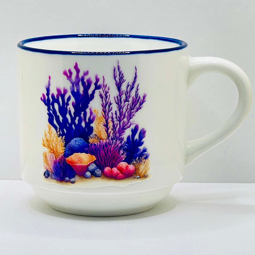 Taza Ceramica 11 oz stickers – Jardín del Atolón