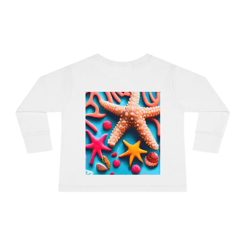 Ocean Art Toddler Long Sleeve Tee – CuepoxyGift | Unisex 100% Cotton, Sizes 2T–5-6T