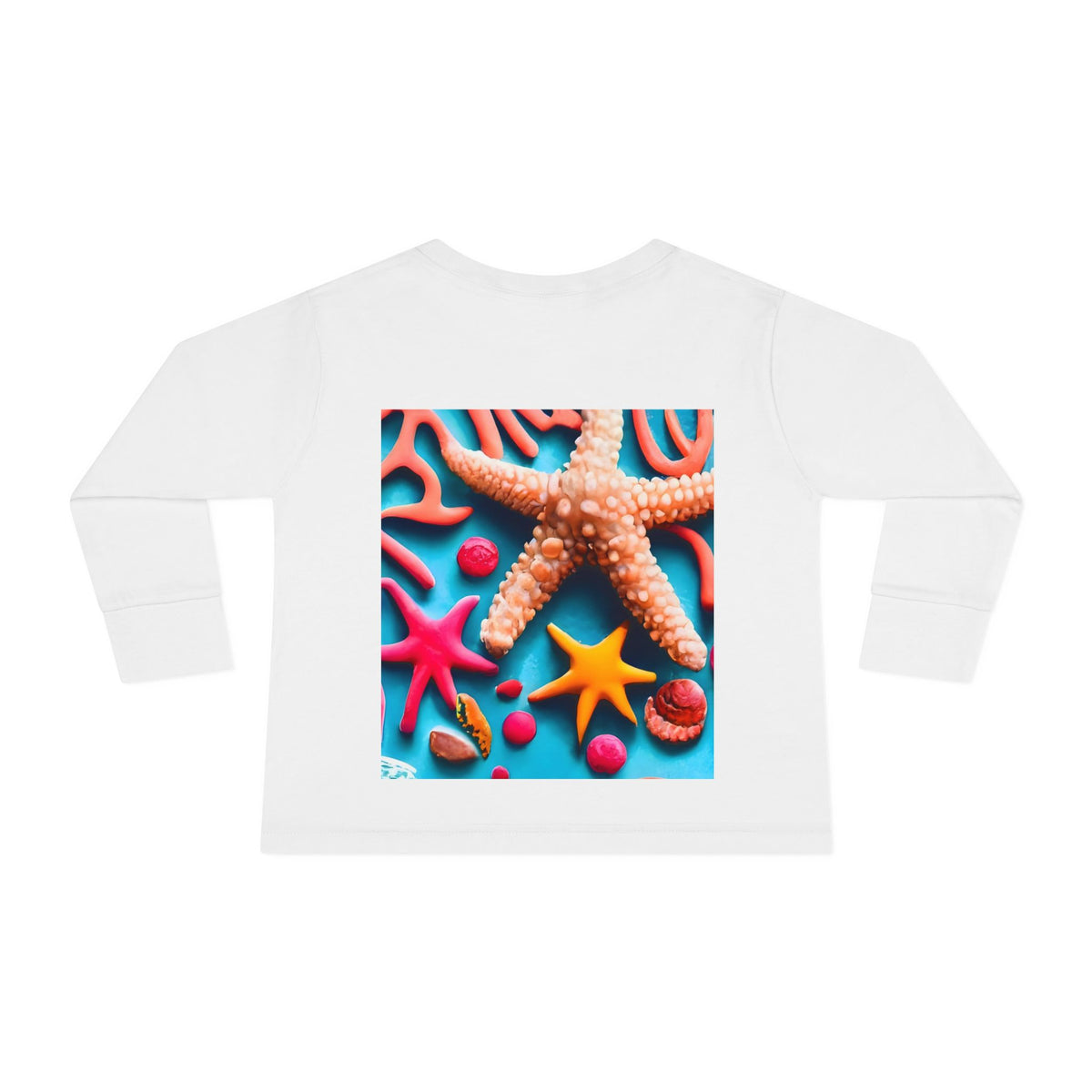 Ocean Art Toddler Long Sleeve Tee – CuepoxyGift | Unisex 100% Cotton, Sizes 2T–5-6T