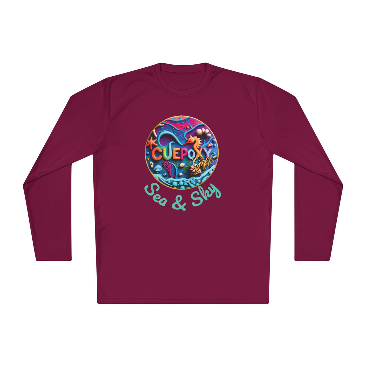 Ocean Art Long Sleeve Tee – CuepoxyGift | Unisex Moisture-Wicking Polyester