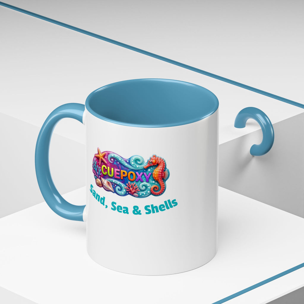 Ocean Art Accent Coffee Mug – CuepoxyGift | Two-Tone Ceramic 11oz & 15oz