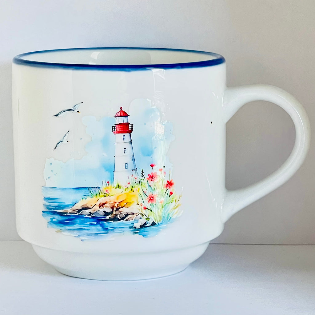 Taza Ceramica 11 oz stickers – Faro de Arrecife