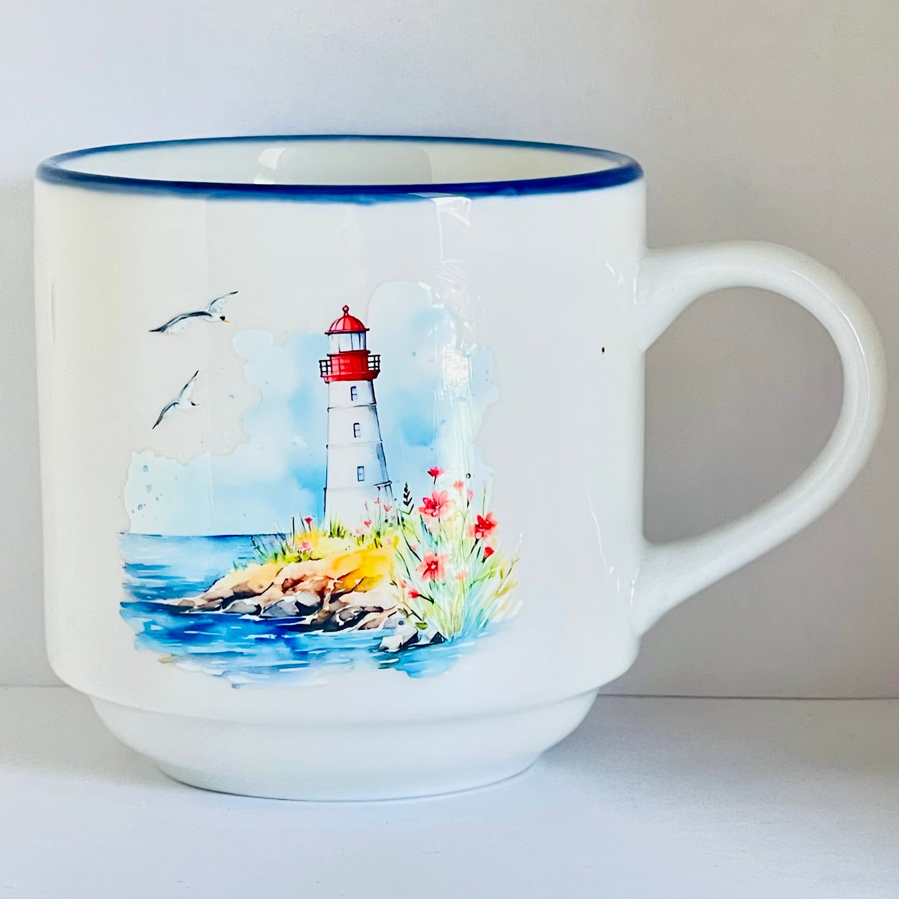 Taza Ceramica 11 oz stickers – Faro de Arrecife