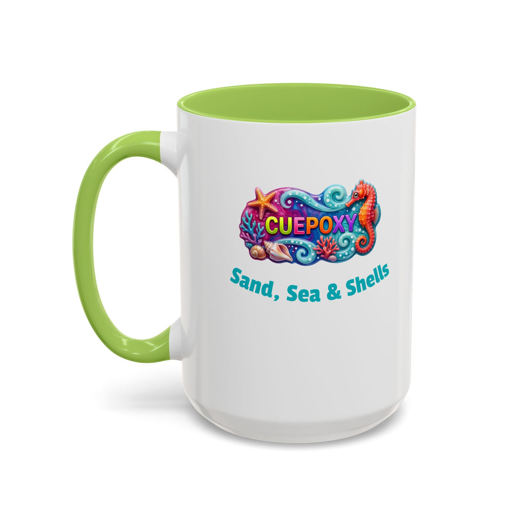 Ocean Art Accent Coffee Mug – CuepoxyGift | Two-Tone Ceramic 11oz & 15oz