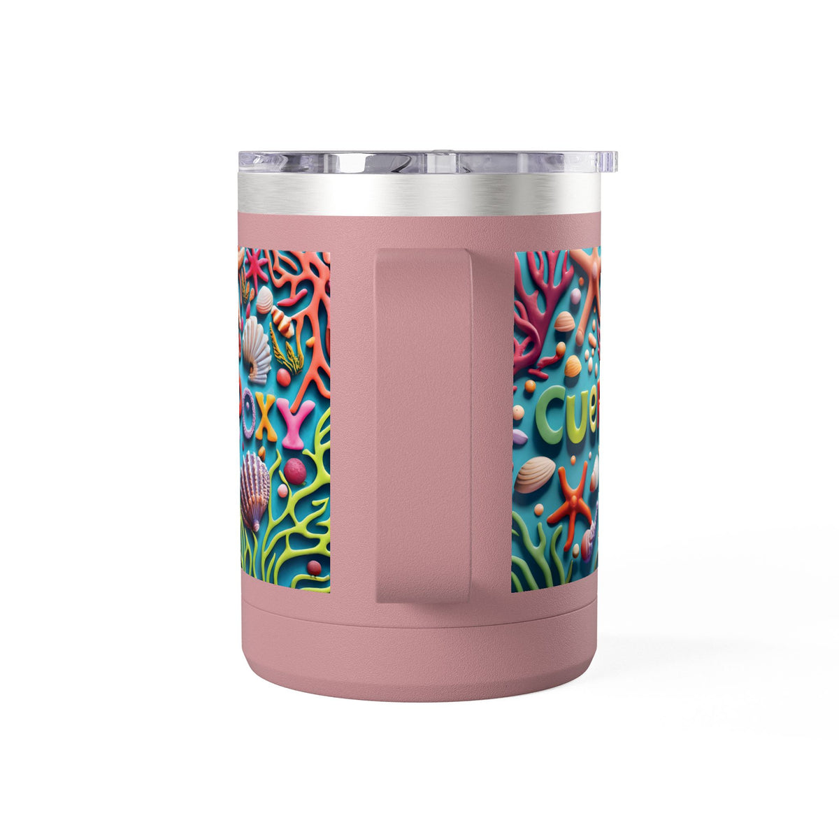 Ocean Art Coffee Mug Tumbler 15oz – CuepoxyGift | Insulated Stainless Steel Handle Mug