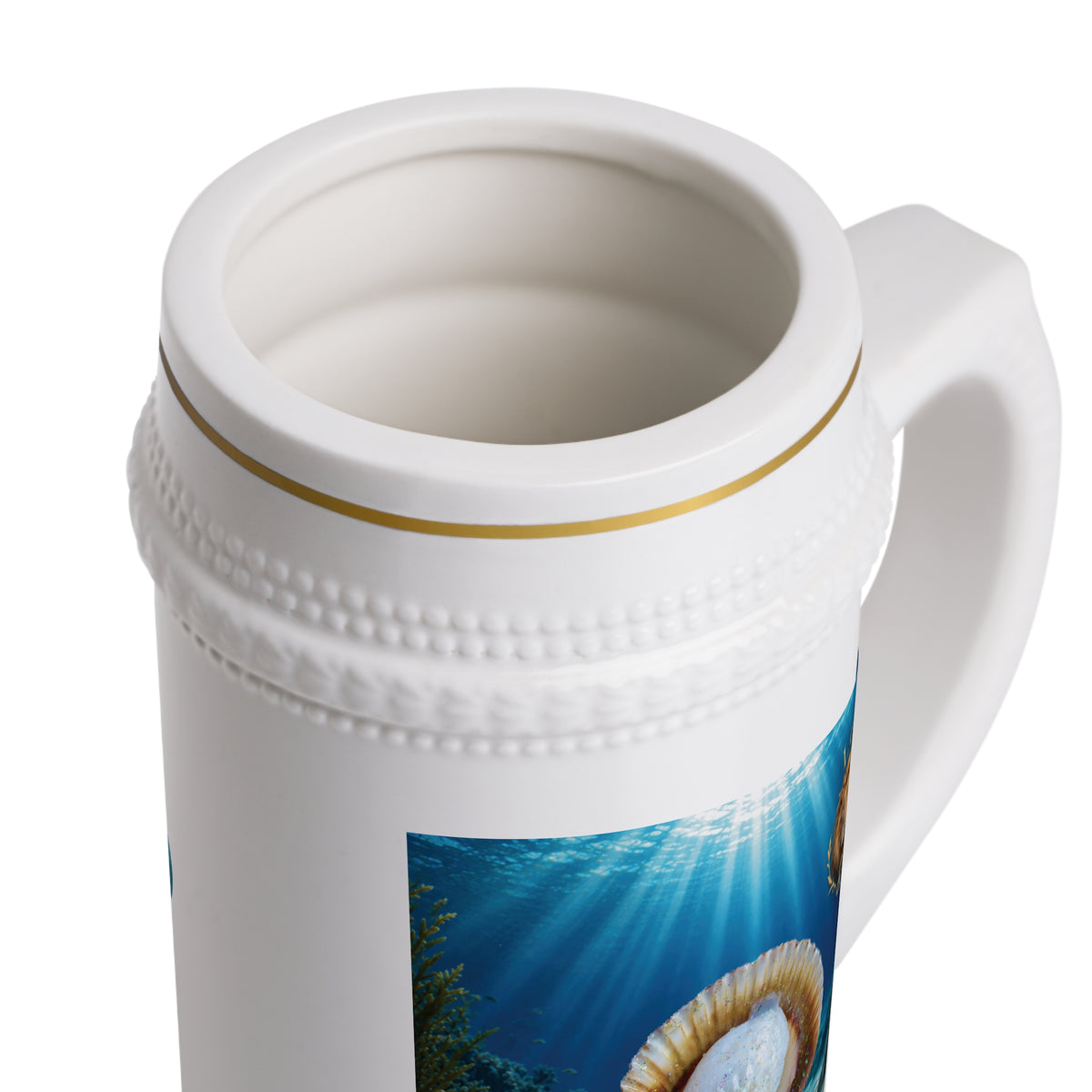 Leo Zodiac Beer Stein – A Mane of Ocean Light | 22 oz