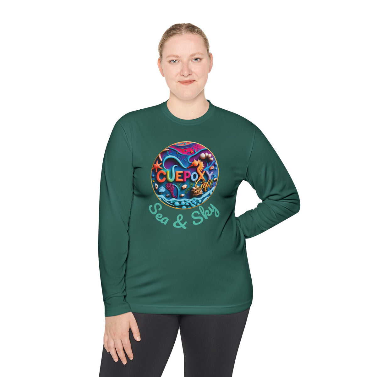 Ocean Art Long Sleeve Tee – CuepoxyGift | Unisex Moisture-Wicking Polyester