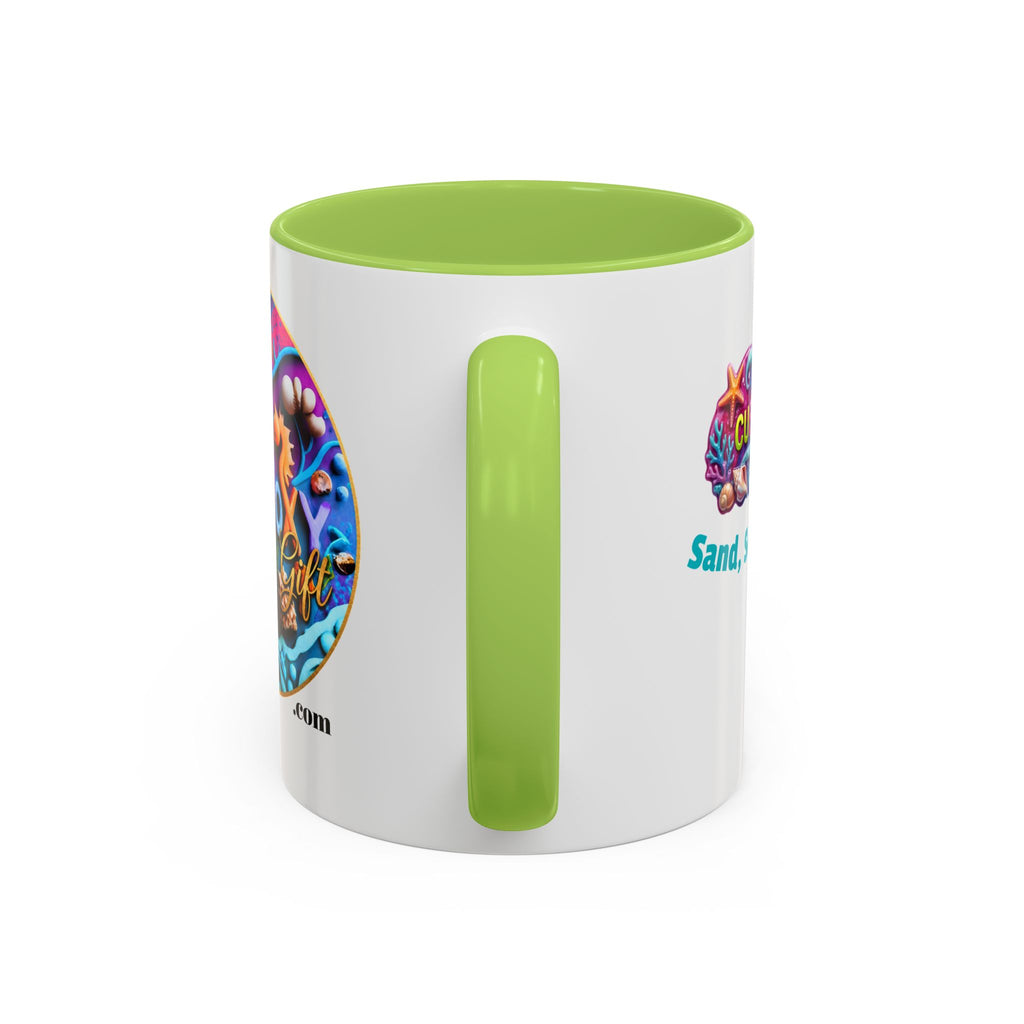 Ocean Art Accent Coffee Mug – CuepoxyGift | Two-Tone Ceramic 11oz & 15oz