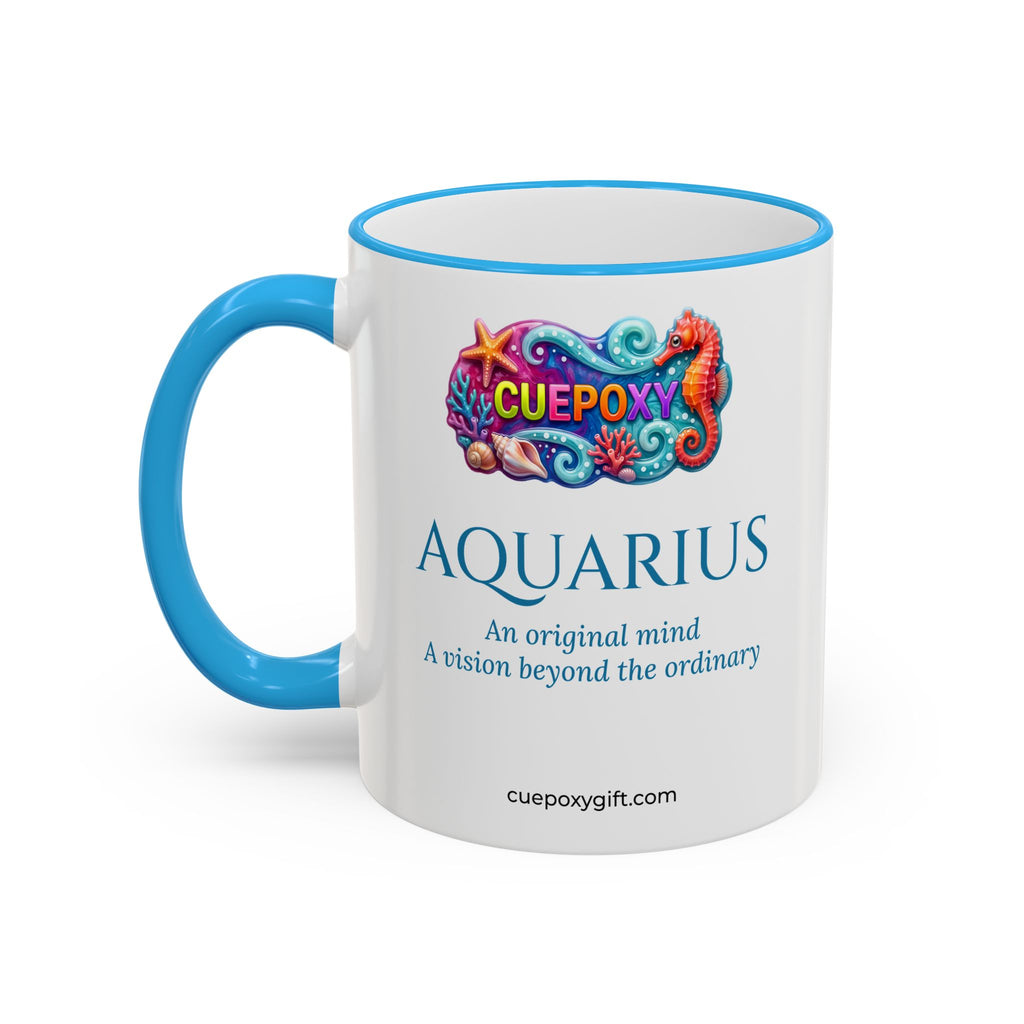 Aquarius Zodiac Mug – The Ocean’s Flowing Vessel | 11 oz