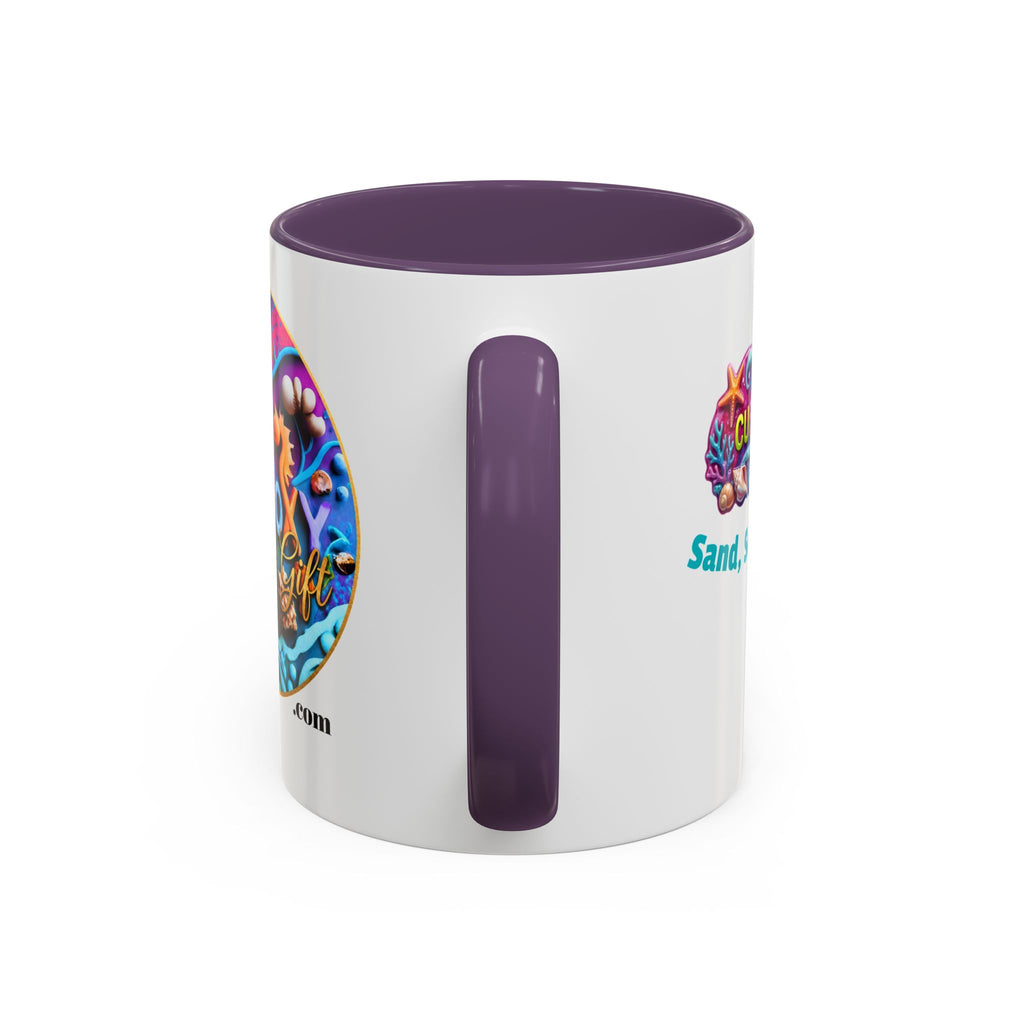 Ocean Art Accent Coffee Mug – CuepoxyGift | Two-Tone Ceramic 11oz & 15oz