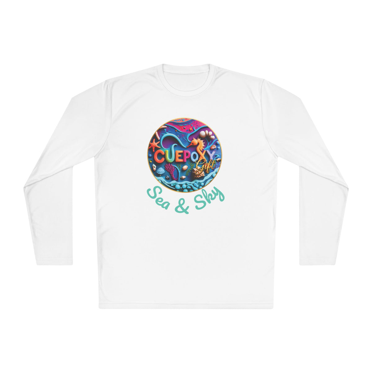 Ocean Art Long Sleeve Tee – CuepoxyGift | Unisex Moisture-Wicking Polyester