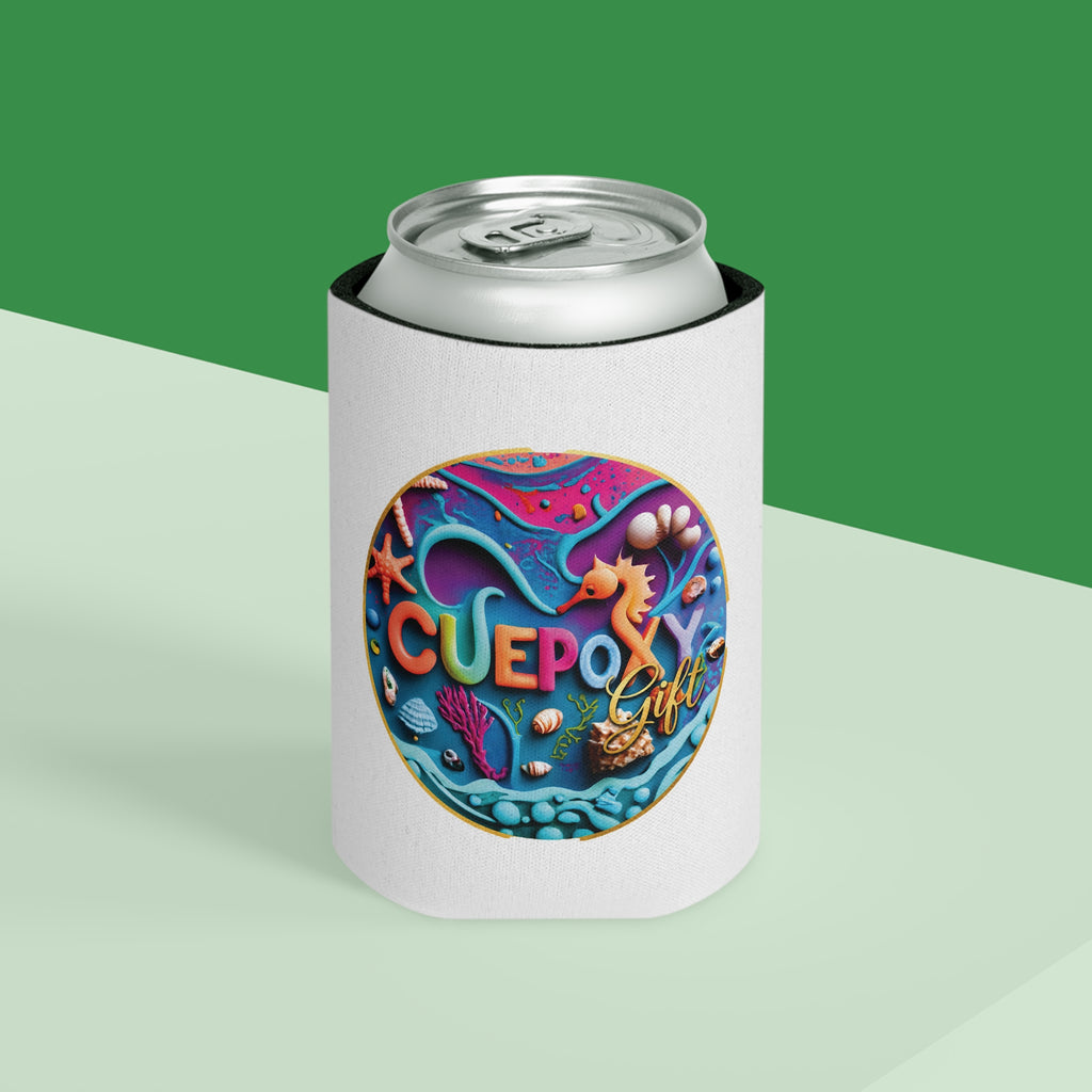Ocean Art Can Cooler – CuepoxyGift Beach Print | Edge-to-Edge Design