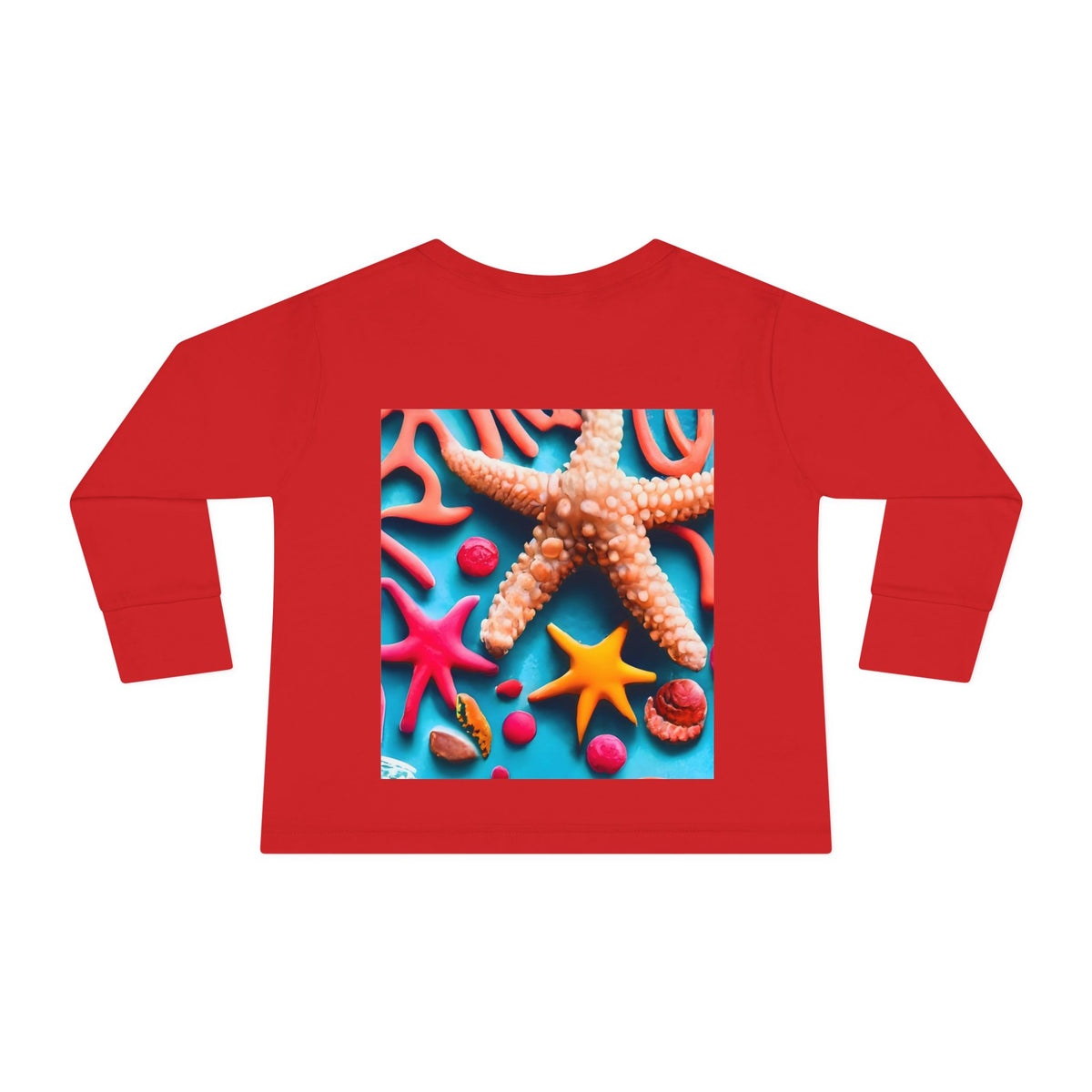 Ocean Art Toddler Long Sleeve Tee – CuepoxyGift | Unisex 100% Cotton, Sizes 2T–5-6T