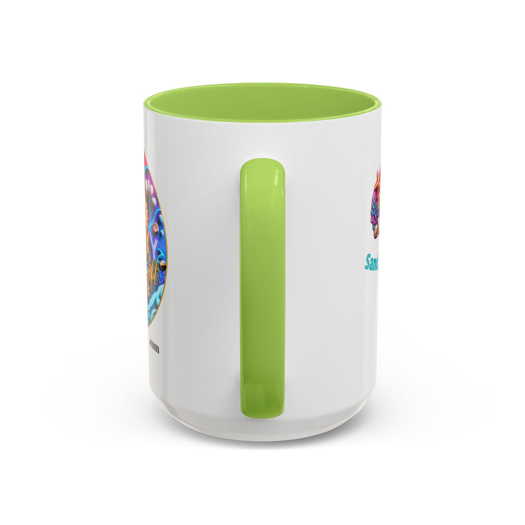 Ocean Art Accent Coffee Mug – CuepoxyGift | Two-Tone Ceramic 11oz & 15oz