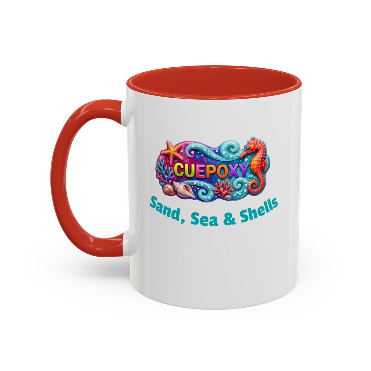 Ocean Art Accent Coffee Mug – CuepoxyGift | Two-Tone Ceramic 11oz & 15oz