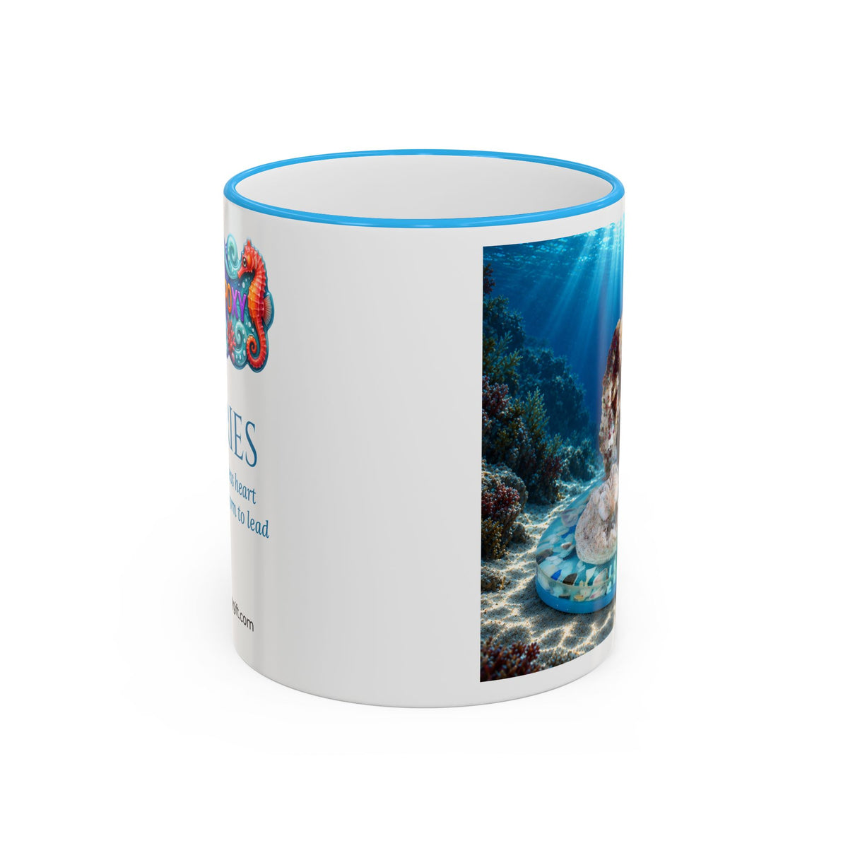 Aries Zodiac Mug – A Spark Beneath the Waves | 11 oz
