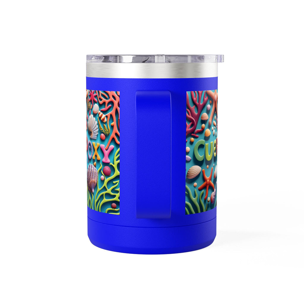 Ocean Art Coffee Mug Tumbler 15oz – CuepoxyGift | Insulated Stainless Steel Handle Mug