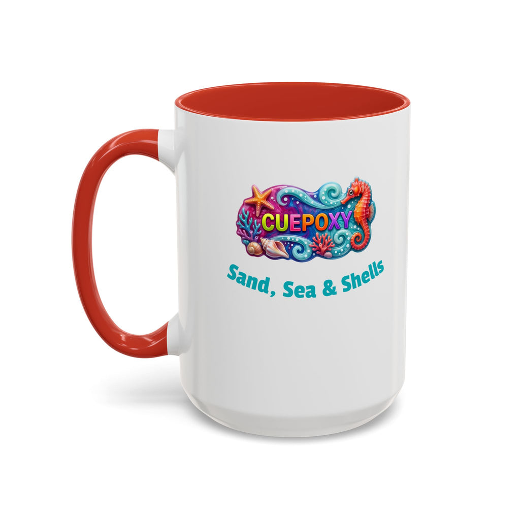 Ocean Art Accent Coffee Mug – CuepoxyGift | Two-Tone Ceramic 11oz & 15oz