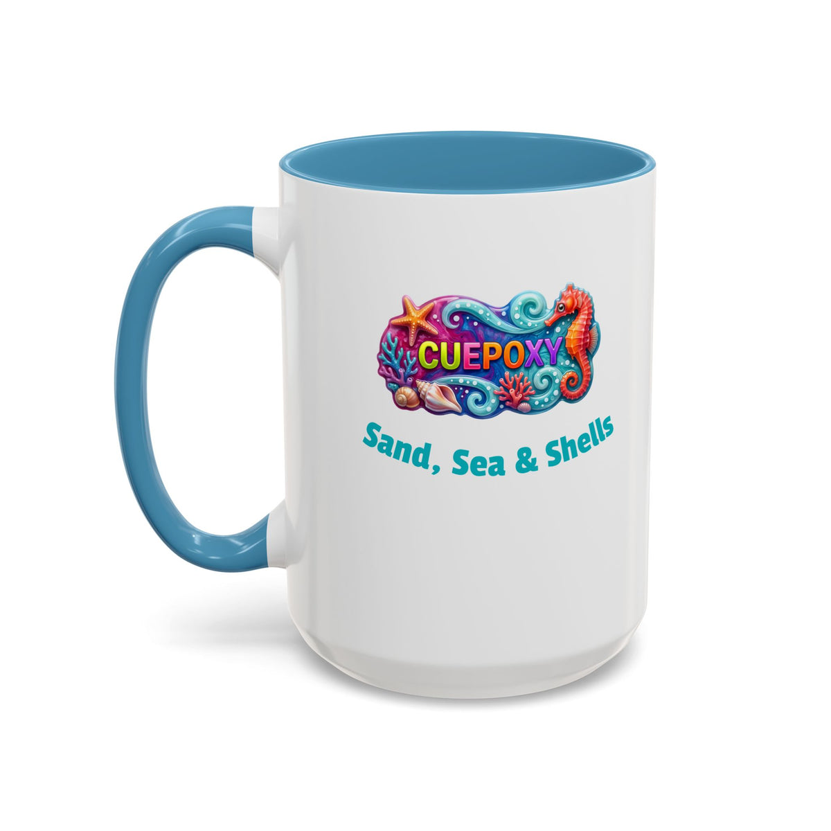 Ocean Art Accent Coffee Mug – CuepoxyGift | Two-Tone Ceramic 11oz & 15oz