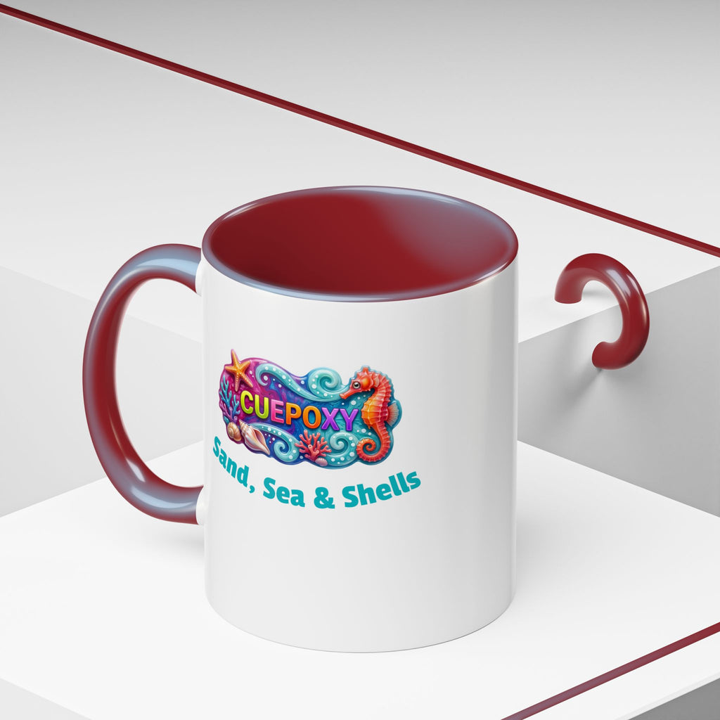 Ocean Art Accent Coffee Mug – CuepoxyGift | Two-Tone Ceramic 11oz & 15oz