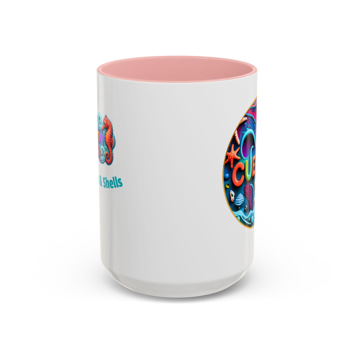 Ocean Art Accent Coffee Mug – CuepoxyGift | Two-Tone Ceramic 11oz & 15oz