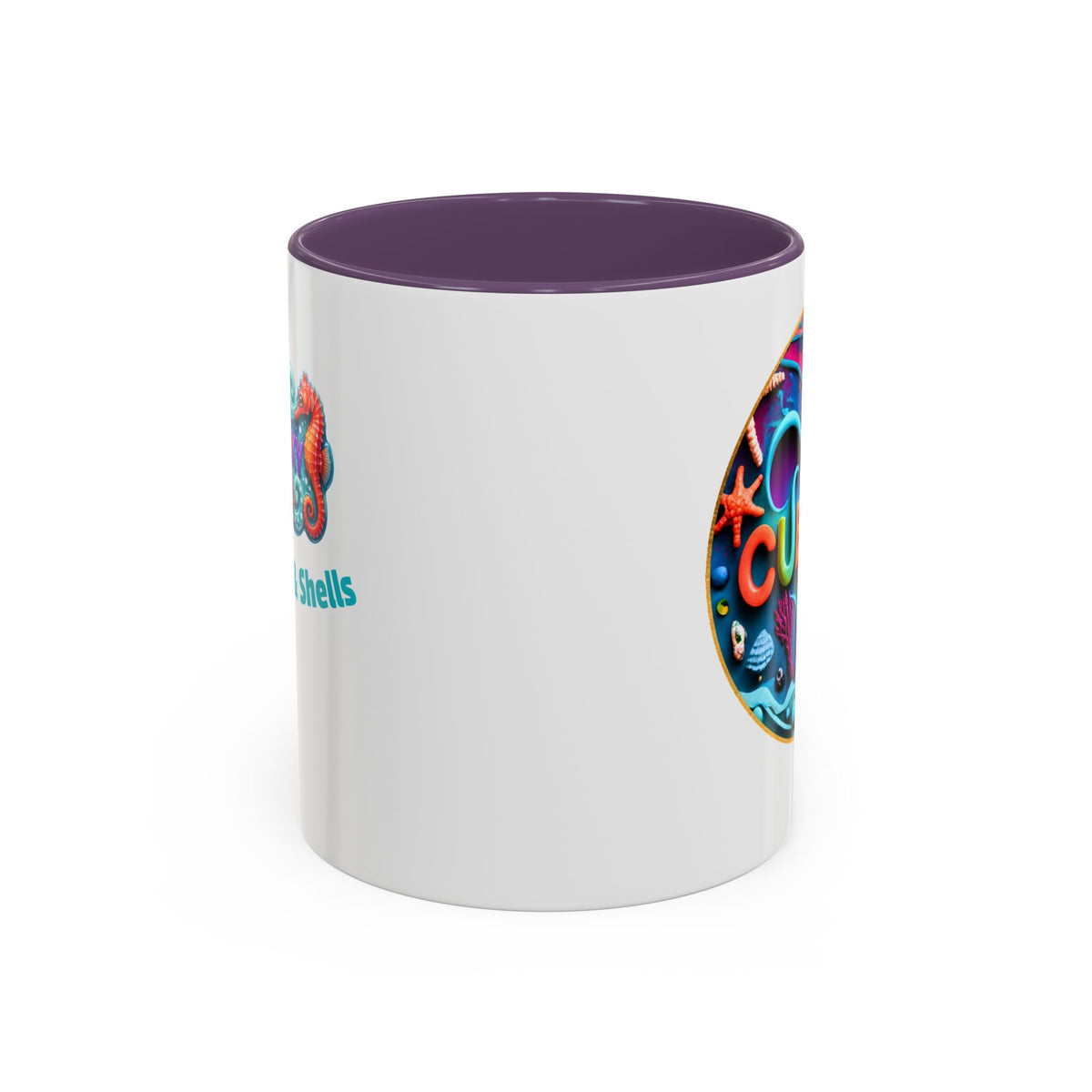 Ocean Art Accent Coffee Mug – CuepoxyGift | Two-Tone Ceramic 11oz & 15oz