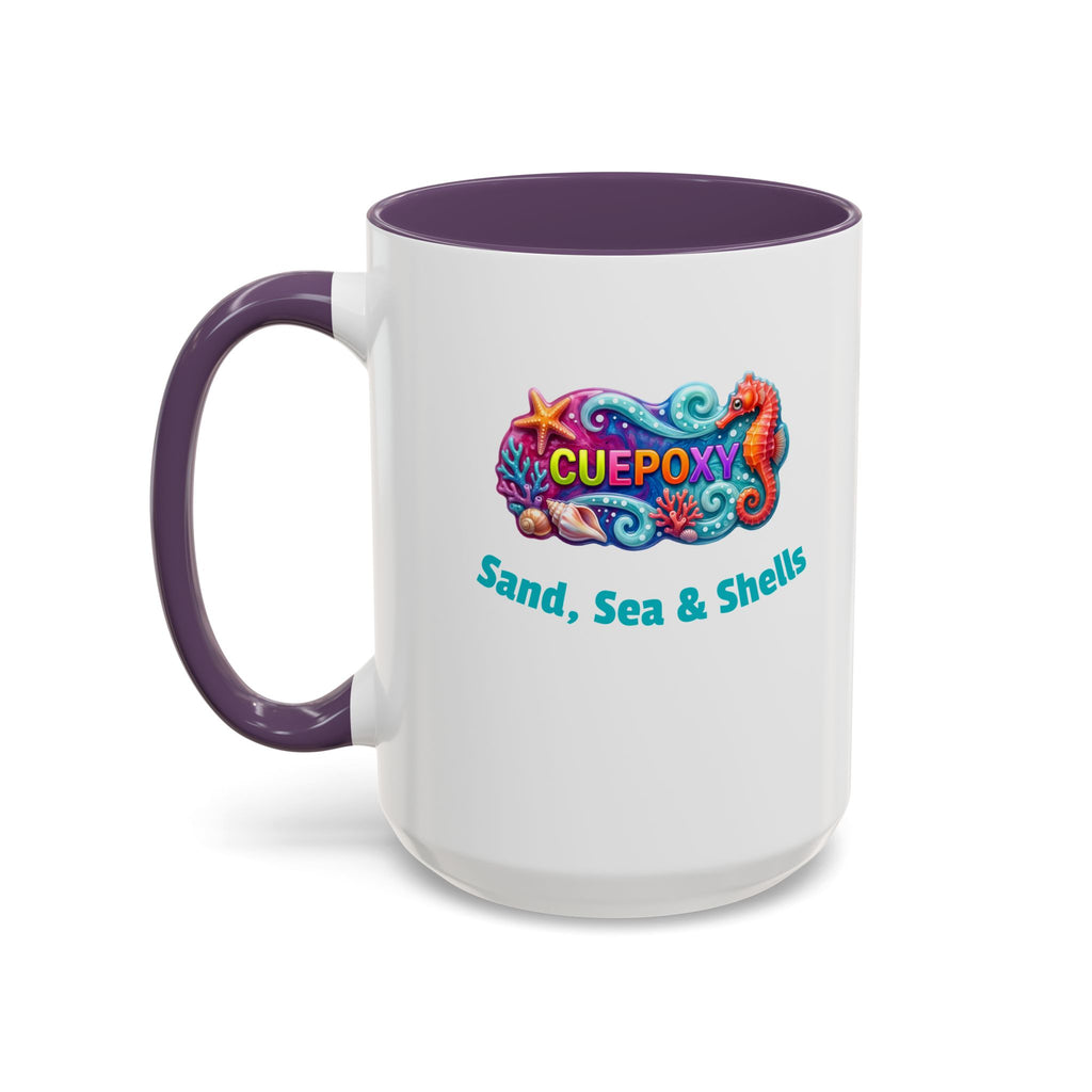 Ocean Art Accent Coffee Mug – CuepoxyGift | Two-Tone Ceramic 11oz & 15oz