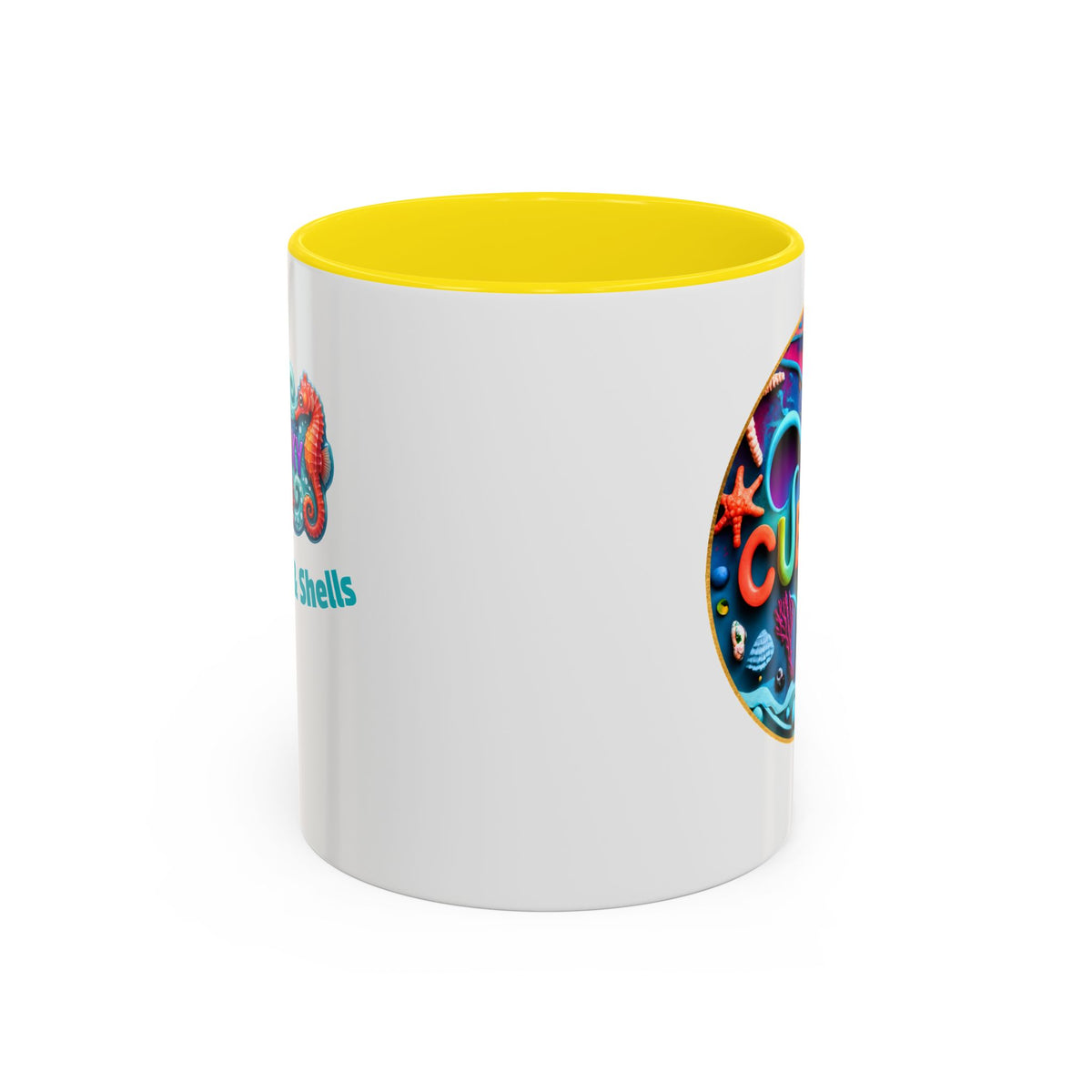 Ocean Art Accent Coffee Mug – CuepoxyGift | Two-Tone Ceramic 11oz & 15oz