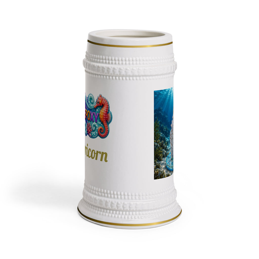 Capricorn Zodiac Beer Stein – An Ascent Beneath the Sea | 22 oz