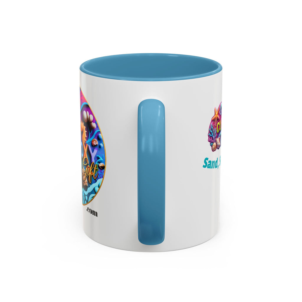 Ocean Art Accent Coffee Mug – CuepoxyGift | Two-Tone Ceramic 11oz & 15oz