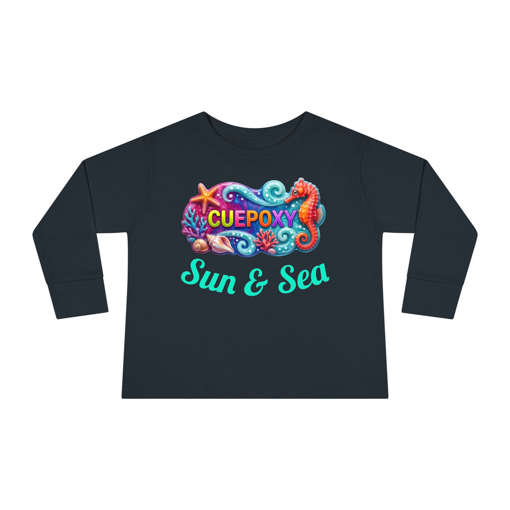 Ocean Art Toddler Long Sleeve Tee – CuepoxyGift | Unisex 100% Cotton, Sizes 2T–5-6T