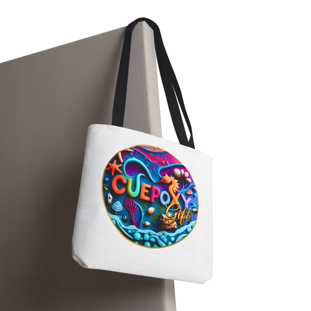 Ocean Art All-Over Print Tote Bag – CuepoxyGift Beach Design | 3 Sizes