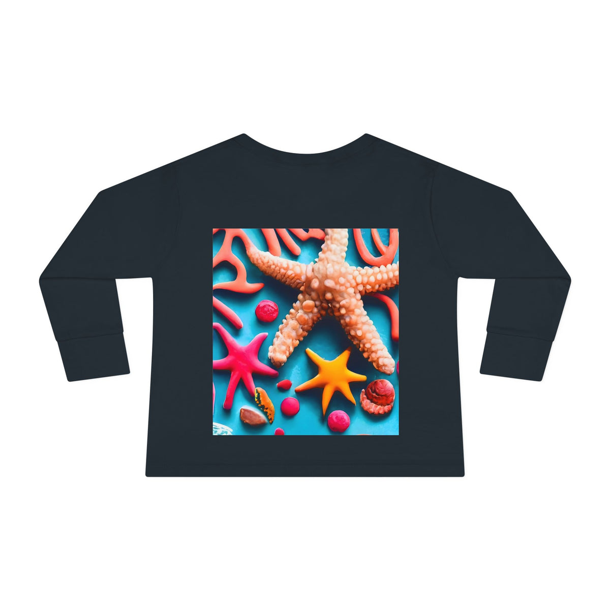 Ocean Art Toddler Long Sleeve Tee – CuepoxyGift | Unisex 100% Cotton, Sizes 2T–5-6T