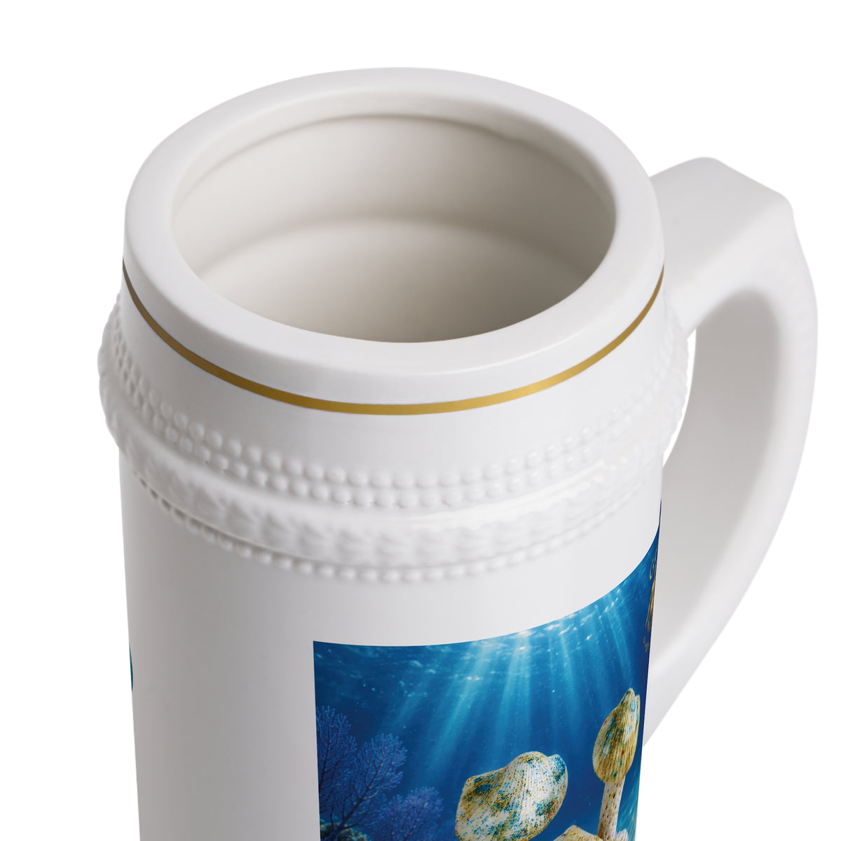 Gemini Zodiac Beer Stein – Two Forms, One Ocean | 22 oz