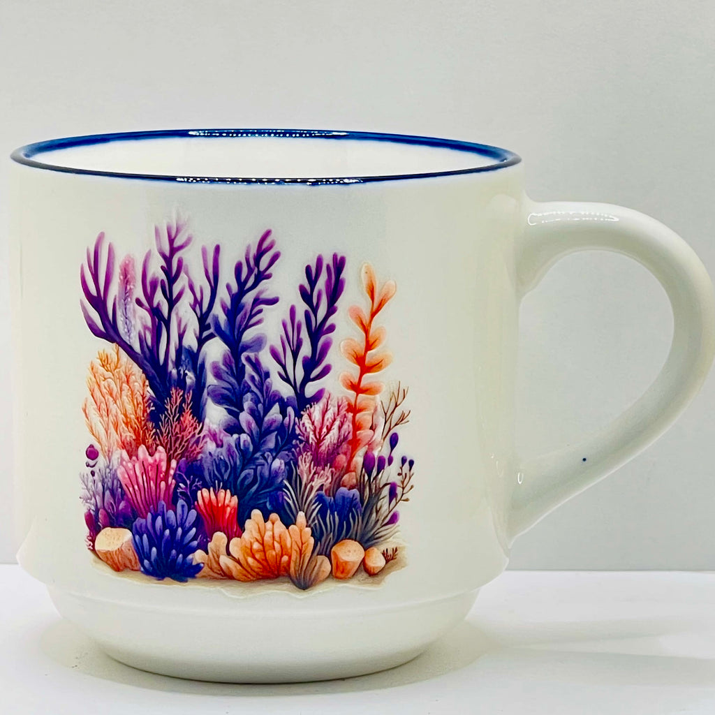 Taza Ceramica 11 oz stickers –Jardín del Abismo