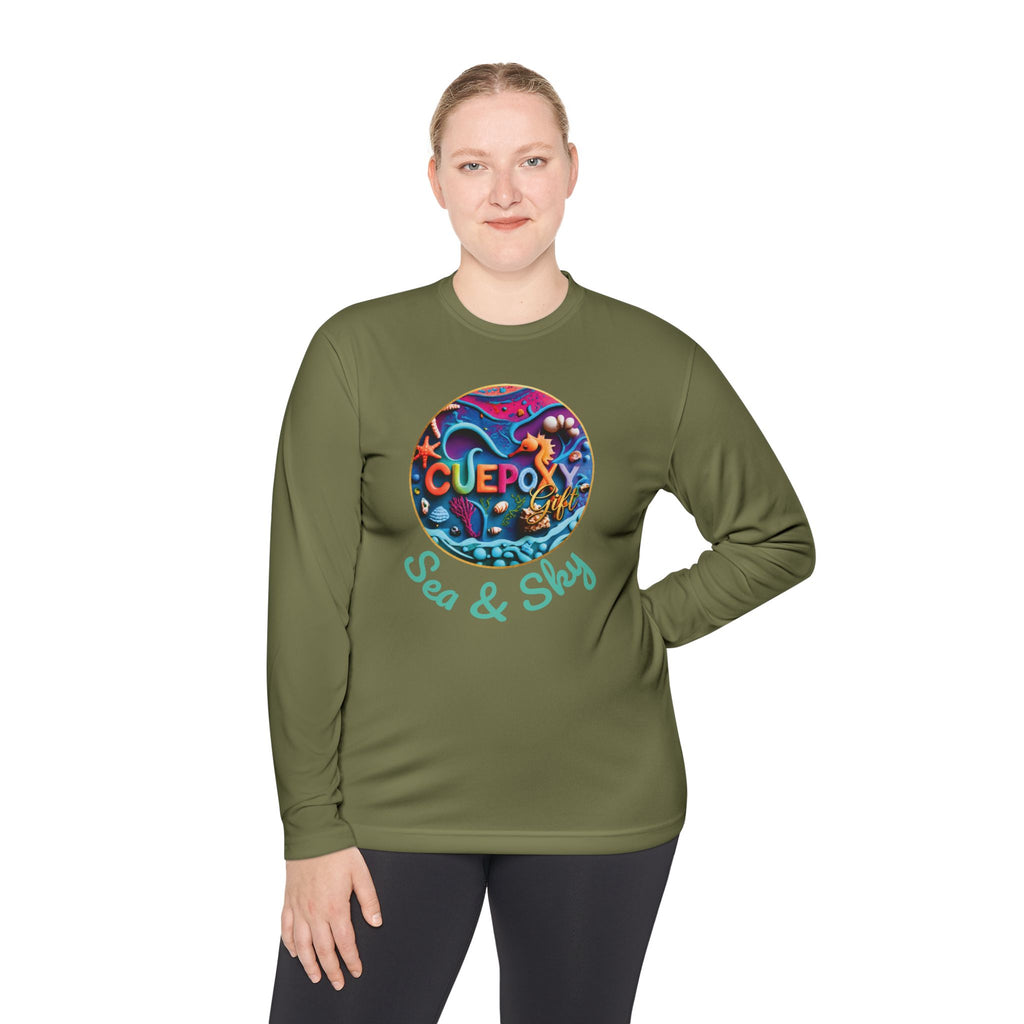 Ocean Art Long Sleeve Tee – CuepoxyGift | Unisex Moisture-Wicking Polyester