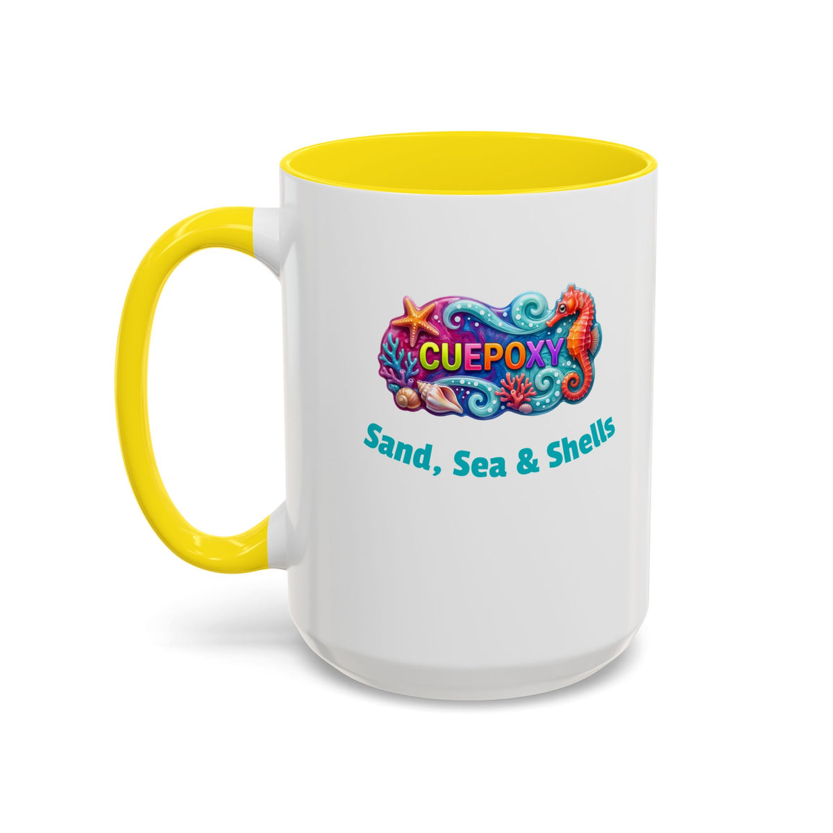 Ocean Art Accent Coffee Mug – CuepoxyGift | Two-Tone Ceramic 11oz & 15oz