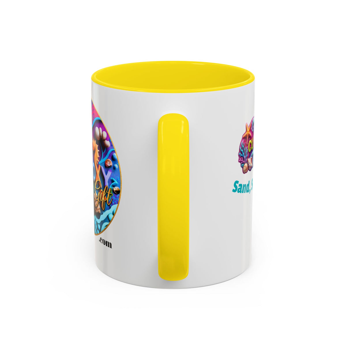 Ocean Art Accent Coffee Mug – CuepoxyGift | Two-Tone Ceramic 11oz & 15oz