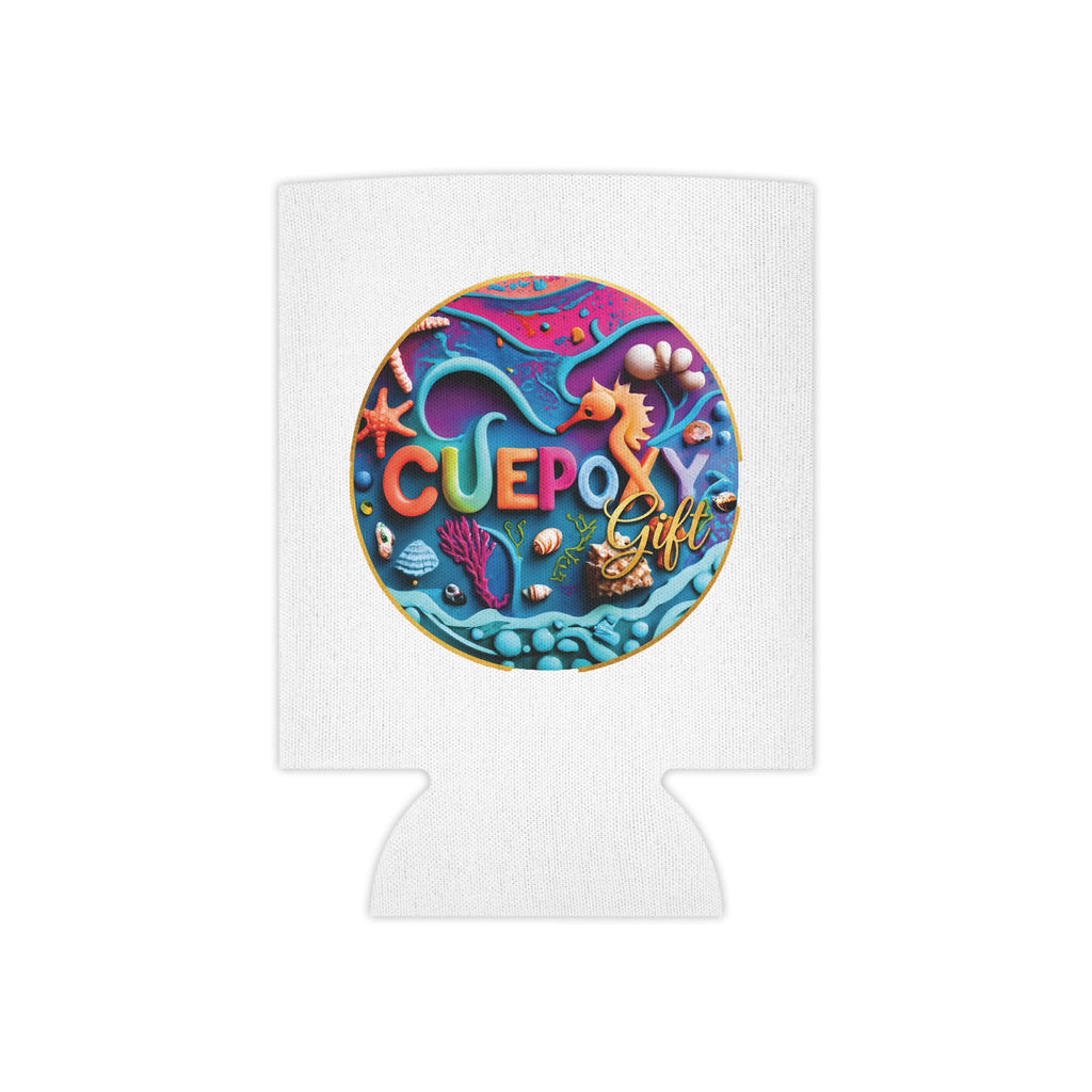 Ocean Art Can Cooler – CuepoxyGift Beach Print | Edge-to-Edge Design