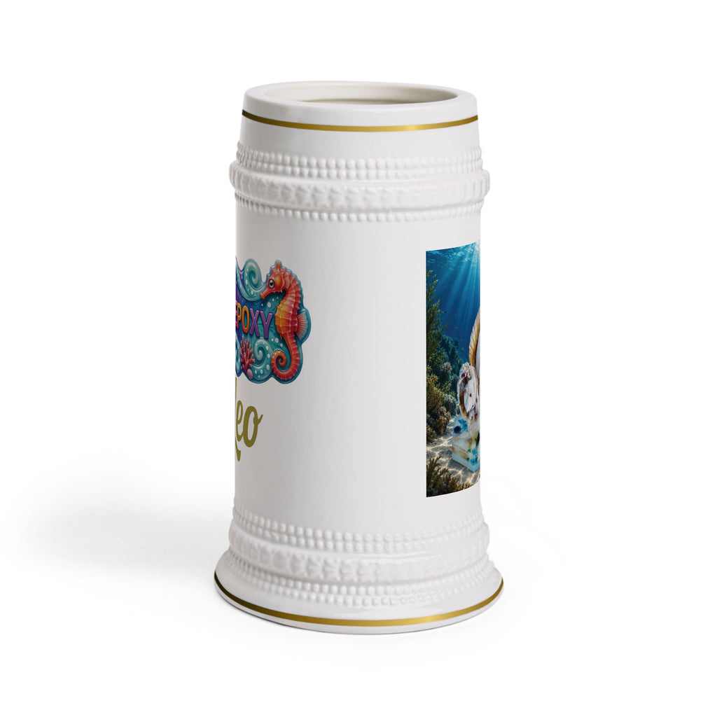Leo Zodiac Beer Stein – A Mane of Ocean Light | 22 oz