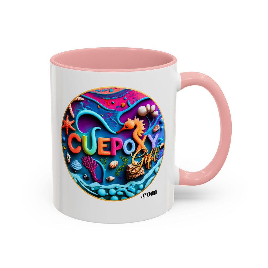 Ocean Art Accent Coffee Mug – CuepoxyGift | Two-Tone Ceramic 11oz & 15oz