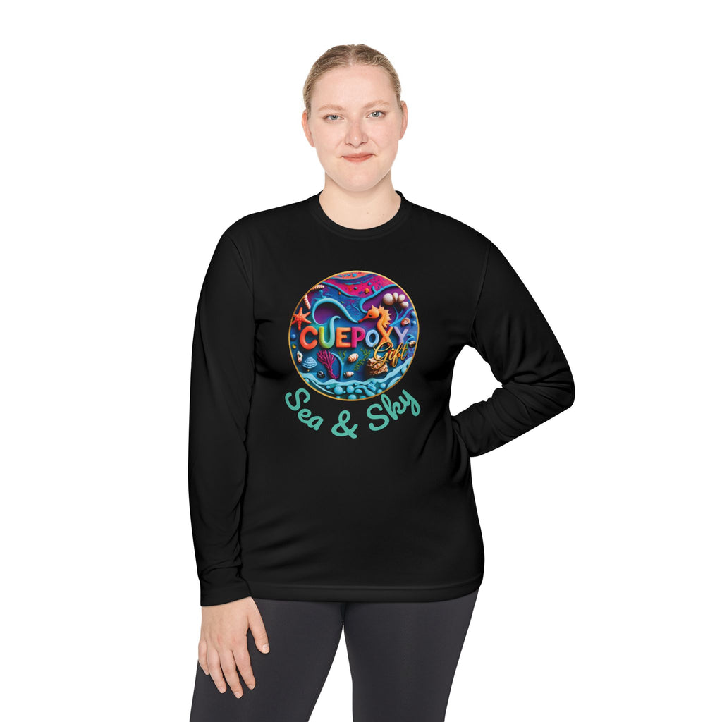 Ocean Art Long Sleeve Tee – CuepoxyGift | Unisex Moisture-Wicking Polyester