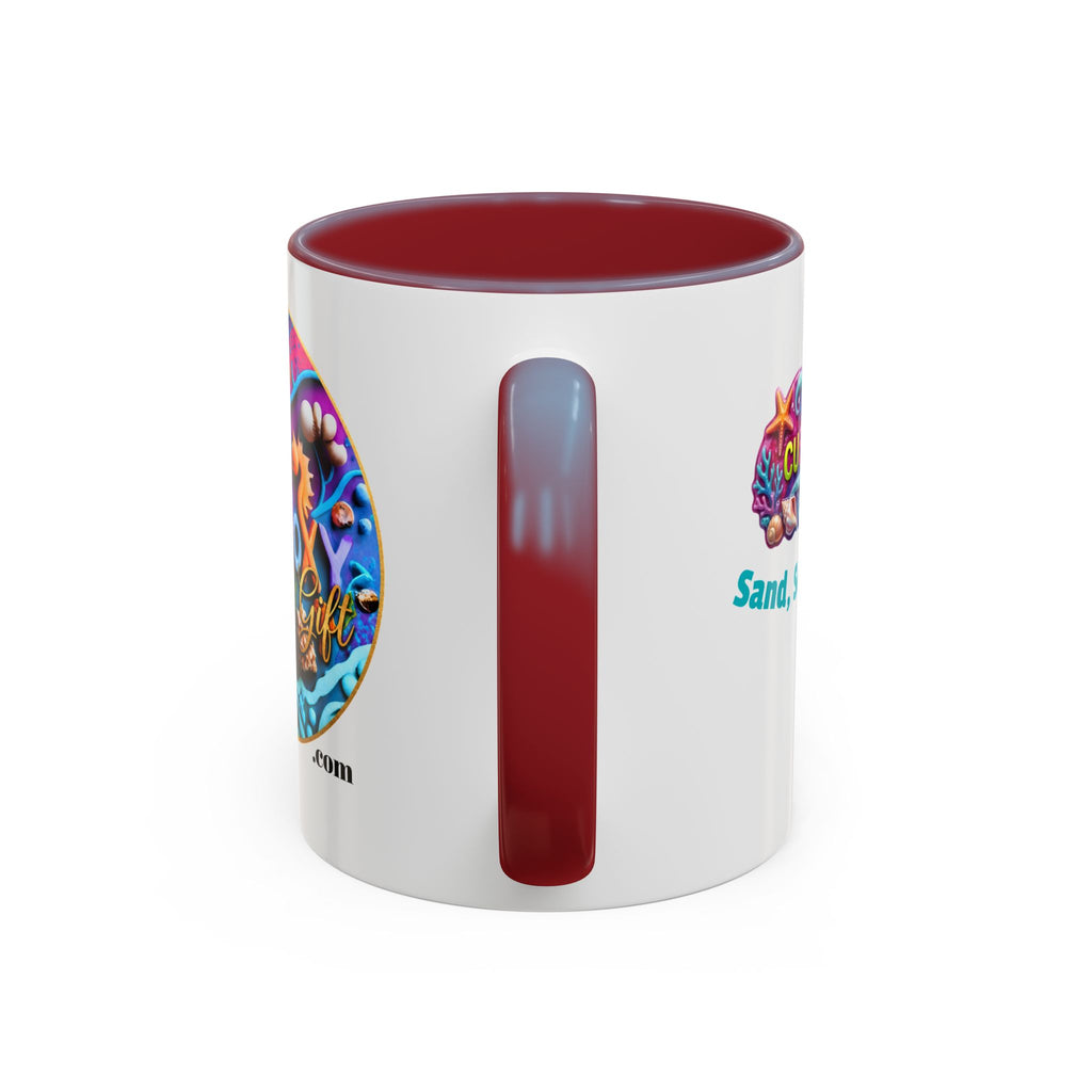 Ocean Art Accent Coffee Mug – CuepoxyGift | Two-Tone Ceramic 11oz & 15oz