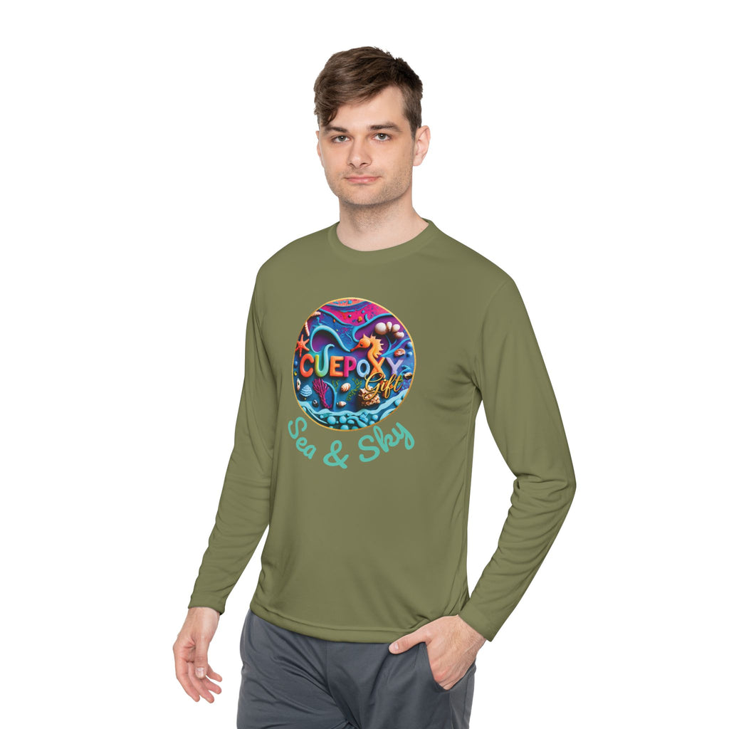 Ocean Art Long Sleeve Tee – CuepoxyGift | Unisex Moisture-Wicking Polyester