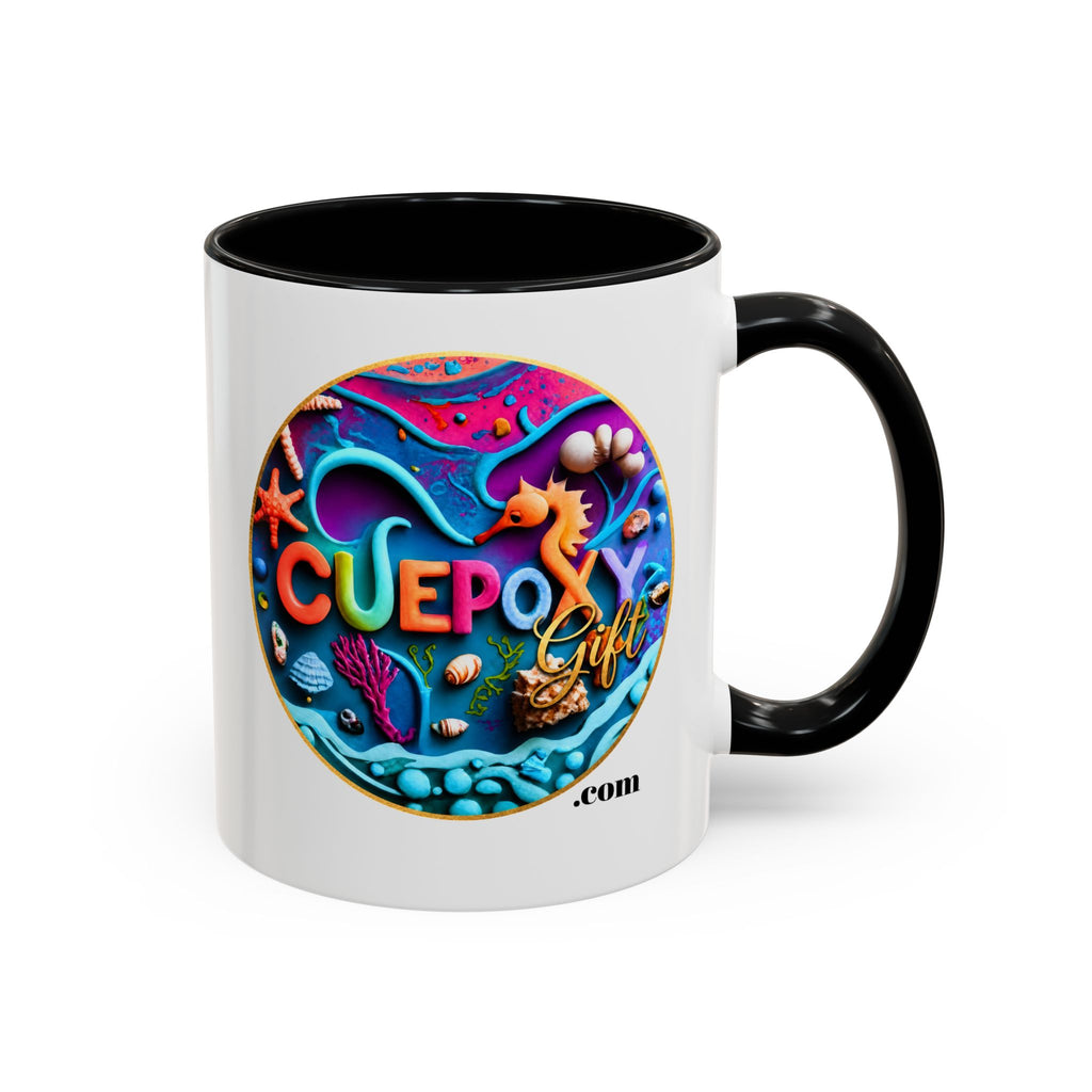 Ocean Art Accent Coffee Mug – CuepoxyGift | Two-Tone Ceramic 11oz & 15oz