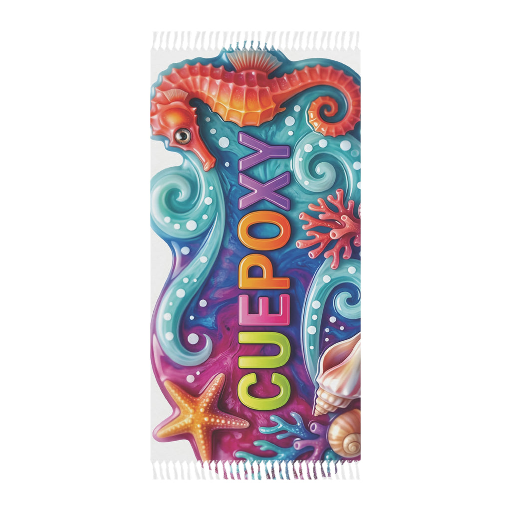Ocean Art Boho Beach Cloth – CuepoxyGift | 38"×81" All-Over Print Towel