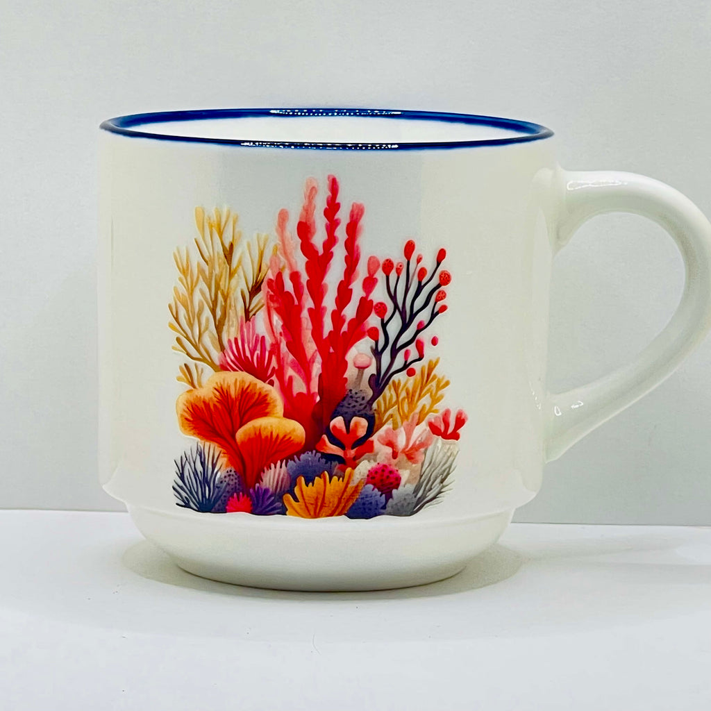 Taza Ceramica 11 oz stickers –Jardín de las Espumas