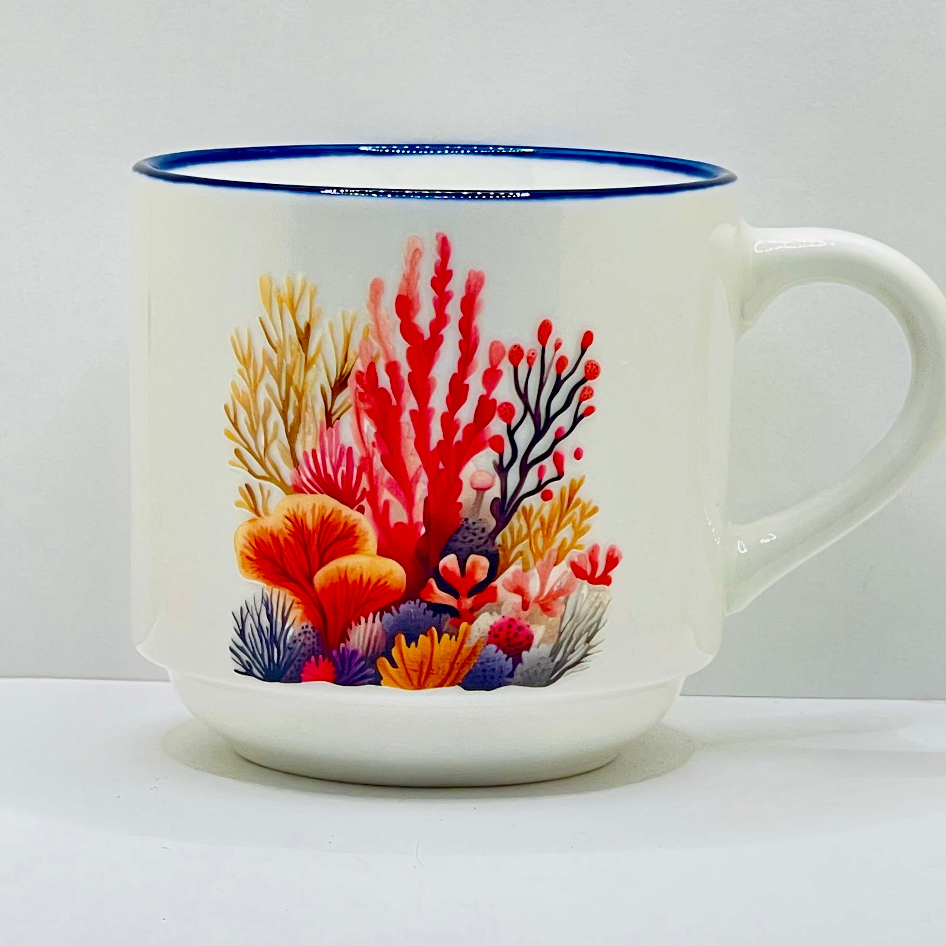 Taza Ceramica 11 oz stickers –Jardín de las Espumas