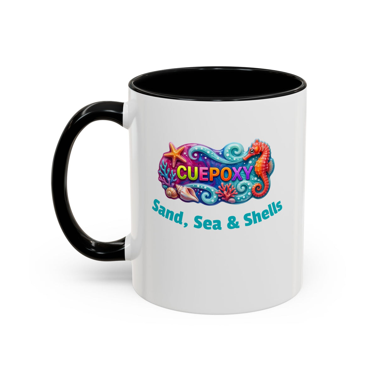 Ocean Art Accent Coffee Mug – CuepoxyGift | Two-Tone Ceramic 11oz & 15oz